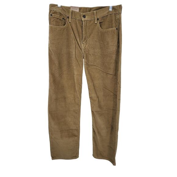New NWT Levi's Low‎ Pro Corduroy Pants Size 30 X 30 Tan Brown Straight Leg - Picture 1 of 6